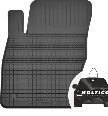 Image de Tapis de sol en caoutchouc pour conducteur avec bordure Tapis de sol en caoutchouc pour voiture Set de 1 pièce - convient à la Seat Ateca à partir de 2016