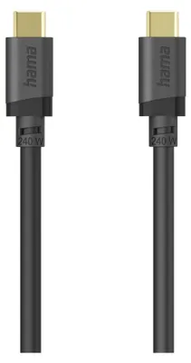 Immagine prodotto di Hama 00202008 cavo USB USB 3.2 Gen 1 (3.1 Gen 1) 0,75 m USB C 5 Gbit/s 240 W Nero