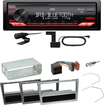 Produktbild von JVC KD-X282DBT Bluetooth Einbauset für Opel Omega B Meriva A Agila Vivaro