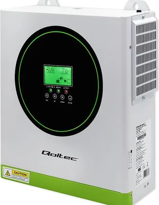 Produktbild von Qoltec Hybrid Off-Grid Solar Wechselrichter 1500W | 100A | 12V | MPPT | Sinus | WLAN-Option | Leistungsfaktor 1,0