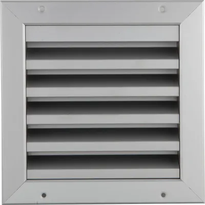 Produktbild von UPMANN Lüftungsgitter für Außen eckig zum Einbauen 195x195 mm mit Insektengitter silber