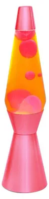 Produktbild von I-TOTAL® Lavalampe Magie Lavaspektakel Einzigartig Spaceship gelb rot