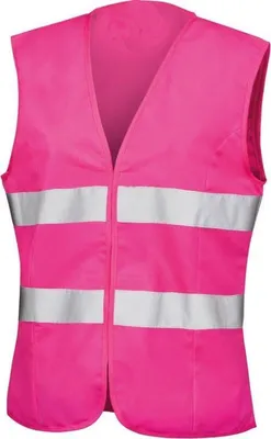 Produktbild von CHPN - Rosa Weste - Reflektierende Weste - Sicherheitsweste - Sicherheitsweste - Weste - Fluoreszierende Weste - Straßenbau - Sicherheitsweste - M - Verkehr