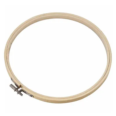 Produktbild von Runder Holz Stickrahmen 20 cm mit Metallverschluss