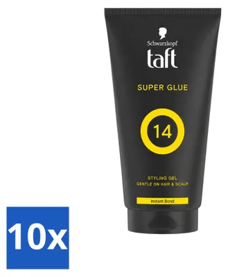 Produktbild von 10 x Taft Men Power Gel Super Glue 14 - Ultieme Stevigheid - 150 ml - Vorteilspackung - 10 Stücke