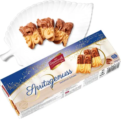 Produktbild von Spritzgenuss Vollmilch Schoko Spritzgebäck von Coppenrath, 150g
