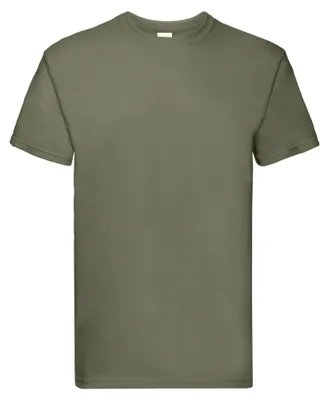 Productafbeelding van Fruit of the Loom - "Super Premium" T-shirt voor heren/dames, uni model LT1780 (XXL) (Klassiek olijgroen)
