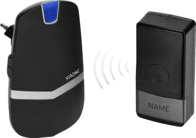 Immagine prodotto di Campanello senza fili a batteria LAXAN AC nero DB-4/B ORNO