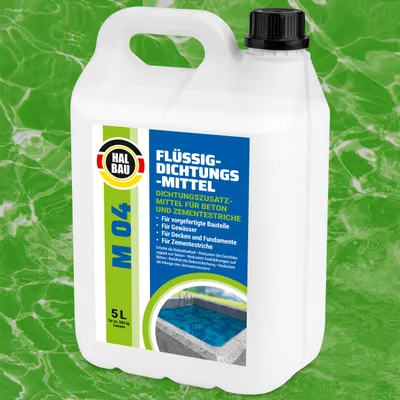 Produktbild von Flüssiger Dichtungsmittel 5L für Beton Zementestrich Mörtelzusatzmittel Plastifizierer M04