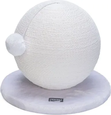 Produktbild von Karlie Kratzball Bolly - Kratzbaum - Weiss - 30,5x30,5x28 cm