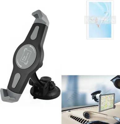 Produktbild von K-S-Trade Scheiben-Halterung für Tablets kompatibel mit Lenovo Tab M10 KFZ Tablet Saugnapf Auto Halterung Windschutzscheibe Holder Halter