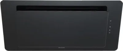Image de Hotte décorative inclinée 90cm 543m3/h inox/verre - Brandt - BHV1974IB -