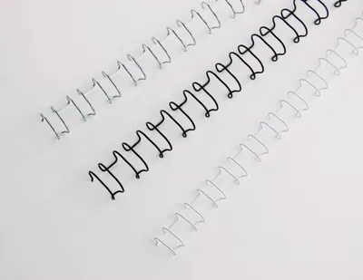 Drahtbinderrücken 10 mm silber, 100 Stück
