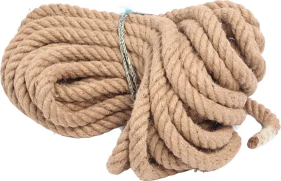 Produktbild von Gedrehtes gelbes Hanfseil, gedrehtes, dickes Naturjuteseil, Hängematten-Schaukel-Bootsgeländer, 40 mm, Tragkraft 800 kg