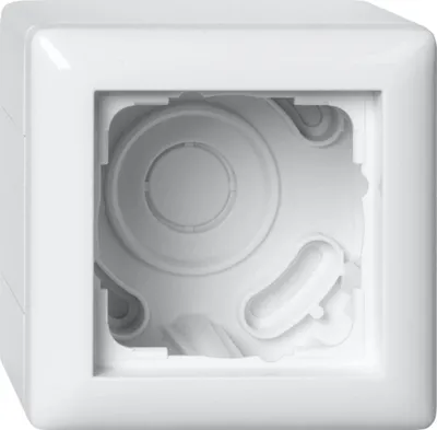 Immagine prodotto di Gira Scatola da incasso 1 modulo con cornice Standard 55 bianco puro lucido, 1 pz.