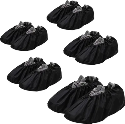 Produktbild von AntiSlip Anti-Rutsch Schuhüberzieher,überschuhe überzieher Schuhüberzieher Shoe Cover Hülle,wiederverwendbar überschuhe Staubfrei,Für die meisten erwachsenen, unisex - schwarz