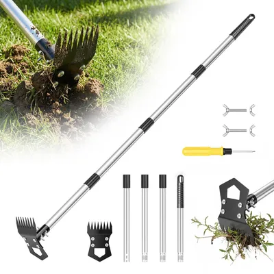 Immagine prodotto di Sarchiante da giardino, 150 cm, zappa manuale 2-in-1 con manico lungo