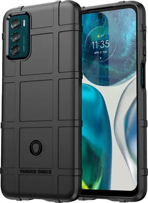 Produktbild von Mobigear Rugged Shield  Motorola Moto G42 Hülle Flexibles TPU Backcover Stoßfest - Schwarz