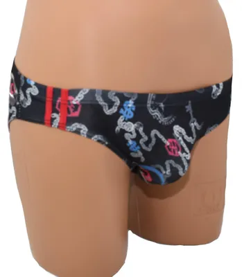 Produktbild von Atmungsaktiver Herren Slip aus 100% Nylon in Schwarz, Größe L