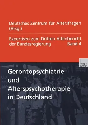 Produktbild von Gerontopsychiatrie und Alterspsychotherapie in Deutschland