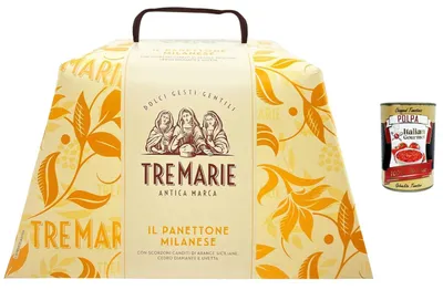 Produktbild von Maina Italian Gourmet Tre Marie Mailänder Panettone 750g Orange, Cedro & Rosinen