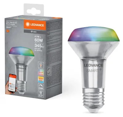 Obrázok produktu pre LEDVANCE Smart+ Spot Concentra Multicolor, Inteligentná žiarovka, Integrovaná LED, E27, 2700 K, 6500 K, 345 lm