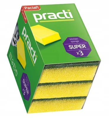 Zdjęcie produktu dla Paclan Practi Gąbki do Naczyń 3szt.
