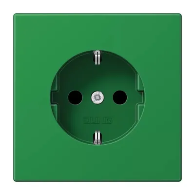 Zdjęcie produktu dla Jung LS1520BFKIGN Gniazdko SCHUKO® 16 A 250 V zielone