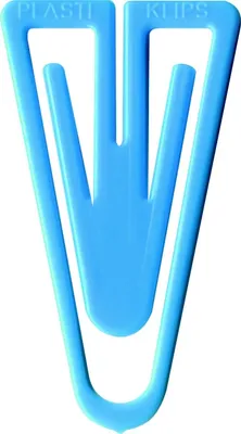 Produktbild von Büroklammern Plastiklips 25mm VE=10x500 Stück hellblau