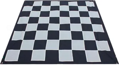 Zdjęcie produktu dla Szachownica naturalnej wielkości - 500x500 cm - Wytrzymały nylon z kołkami