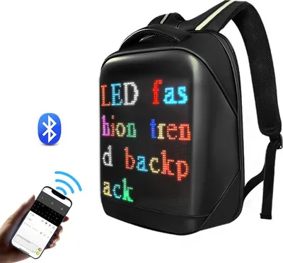 Zdjęcie produktu dla Plecak OXE LED Smart z wyświetlaczem, czarny