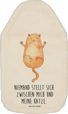 Produktbild von Mr. & Mrs. Panda Wärmflasche Katze Umarmen - Weiß - Geschenk, Familie, Bettflasche, Liebe, naturkautschuk, warmwasserbeutel, Wärmflaschen, Wärmekissen, Cats, Katzen