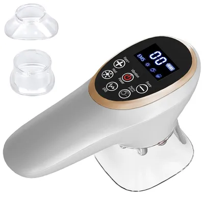 Produktbild von 5-in-1 Schröpfmassagegerät, Anti-Cellulite EMS Massagegerät mit Rotlicht & Wärme, Lymphdrainage für Bauch, Beine, Po & Faszien