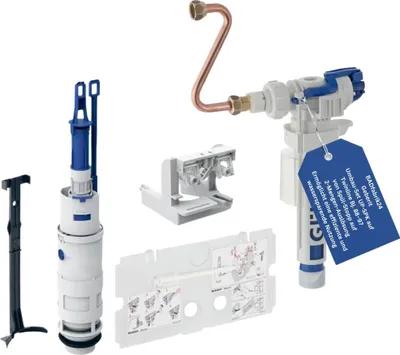 Produktbild von BADfabrik24 Geberit Umbau-Set UP-SPK auf Twinline Bj 88 - 97 von Spül-Stopp auf 2-Mengen-Auslösung + Füllventil Typ 383 für Unterputz Spülkasten, 240.705.00.5
