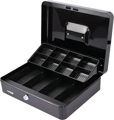 Productafbeelding van Geldkassettes / Geldkassetten, marktkassettes, 300 x 240 x 90 mm, zwart