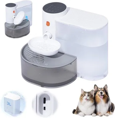 Immagine prodotto di Gocciolatoi elettrici 3L – Modello, timer, quantità d'acqua, per gatti