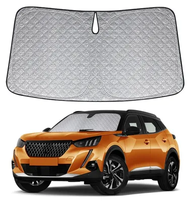 Obrázek produktu pro Sluneční clona do auta na přední sklo, pro model Peugeot 2008, rok výroby 2013-2019, skládací, s UV ochranou