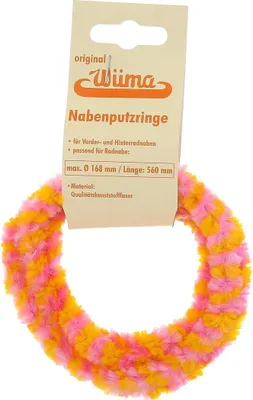 Immagine prodotto di Anelli del mozzo Wüma giallo/rosa (set 2x 56 cm per ciclomotore, mokick)