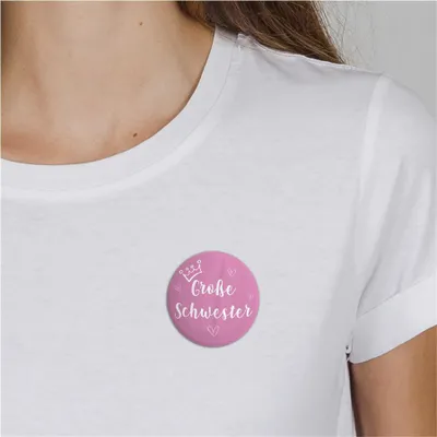 Produktbild von Huuraa Button Große Schweter Geschenk Ansteck Pin Größe 59mm Große Schweter Präsent
