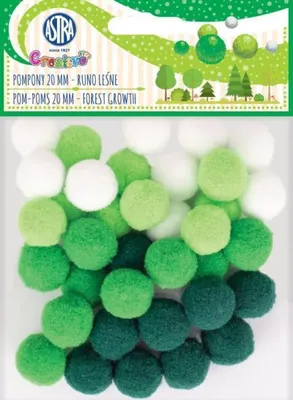 Produktbild von ASTRA Pompoms 20 mm - Waldflade 335121019