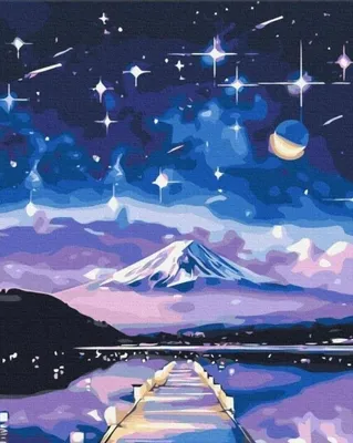 Productafbeelding van Schilderen op nummer: Sterrennacht, 40x50 cm