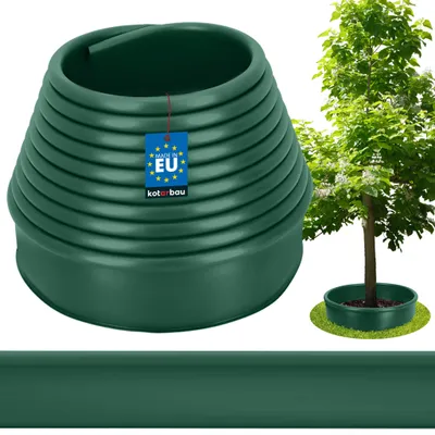 Image de KOTARBAU® 10cmx11m Bordure de Jardin Flexible Bordure Jardin Plastique Bordure de Gazon Vert