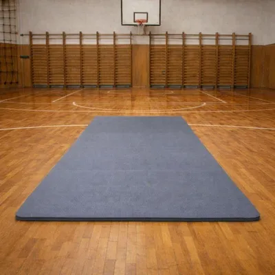 Zdjęcie produktu dla Mata gimnastyczna 210x110 cm, XXL, szara