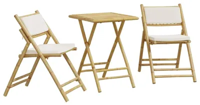 Zdjęcie produktu dla VidaXL 3208933, Kremowy, Biały, Bambusowy, 590 mm, 510 mm, 870 mm