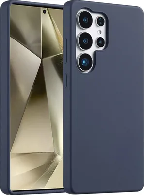 Immagine prodotto di Custodia in silicone liquido Accezz per Samsung Galaxy S25 Ultra - Blu scuro