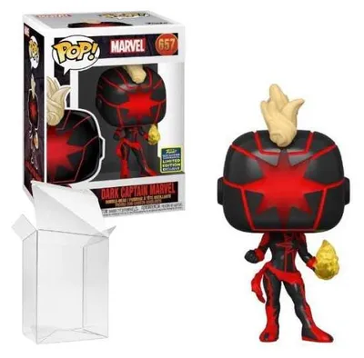 Produktbild von Funko Pop! Marvel: The marvels - Dark Captain Marvel #657 2020 Summer Convention Exclusive