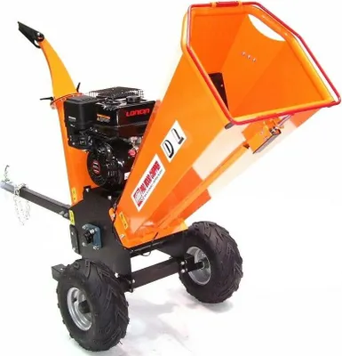 Produktbild von Benzin Häcksler Schredder 55754 Gartenhäcksler 120mm Holzhäcksler Motorhäcksler