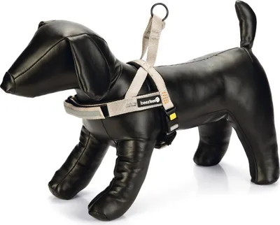 Produktbild von Beeztees Hundegeschirr Parinca Premium Comfort Nylon hellgrau