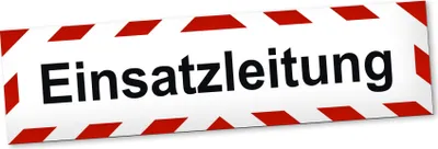 Produktbild von PantherPixel Einsatzleitung Magnetschild Auto Hinweis Einsatzleiter Magnetfolie Geschenkidee 60 x 16 cm STANDARDFARBFOLIEN