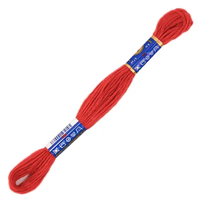 1 Docke Stickgarn 2g / Sticktwist 100 % Baumwolle Stickerei rot